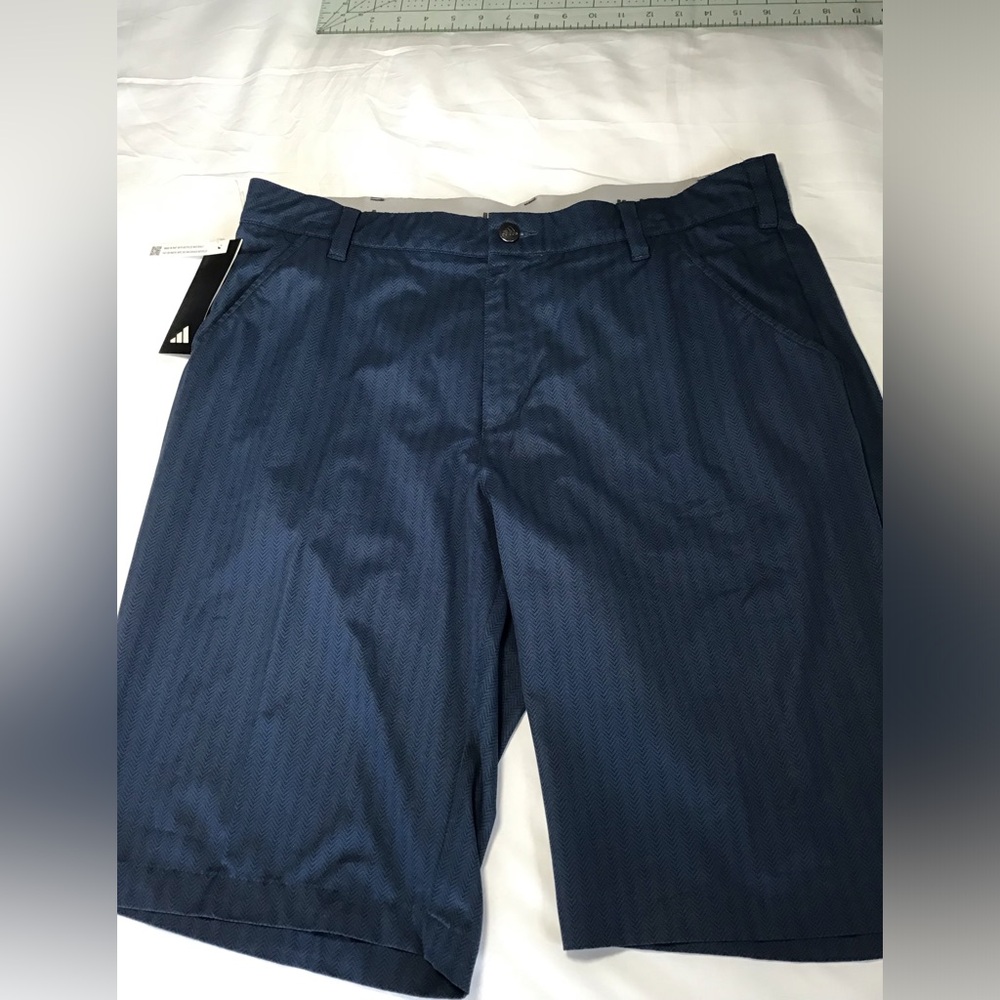 Adidas Navy Flat Front Shorts